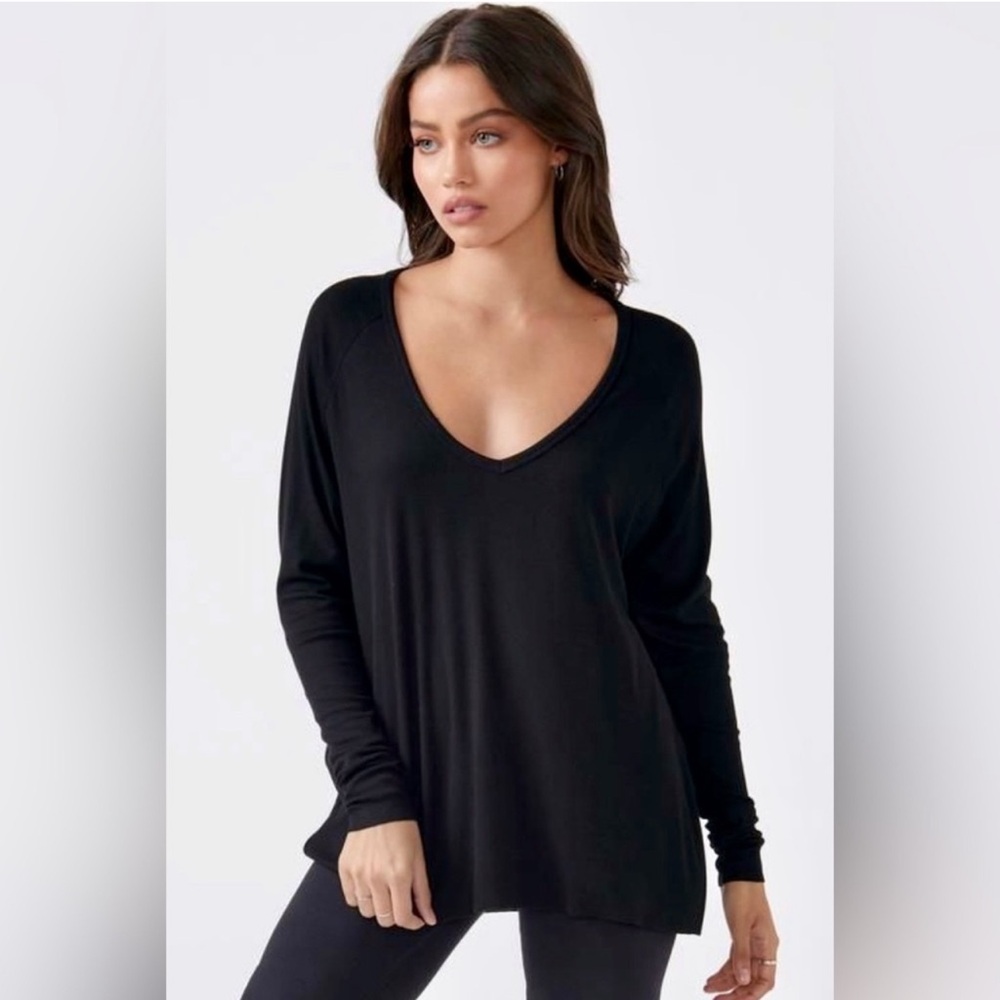 Joah Brown Black Long Sleeve Tee One Size